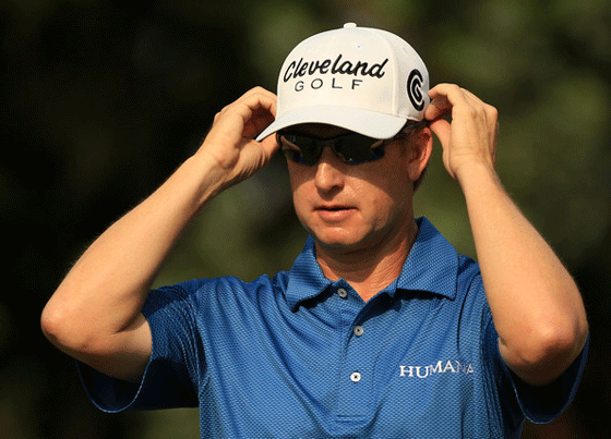 David Toms, líder del Tha Players Championship, ayer durante su segunda vuelta.