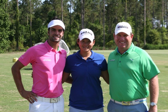Txema Sánchez, Yani Tseng y Gary Gilchrist posan en la Academia.