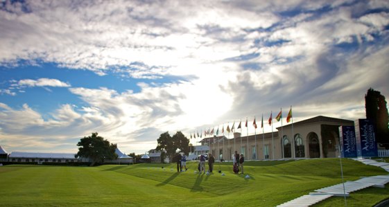 El campo de prácticas de Valderrama ya está recibiendo a los primeros jugadores. Golffoto.