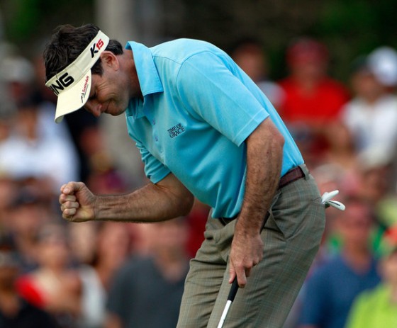 Mark Wilson celebra su victoria en el Sony Open, 40 puntos más para Estados Unidos.