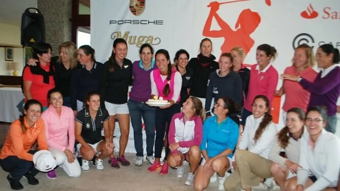 Las jugadoras españolas del Santander Tour en La Peñaza.