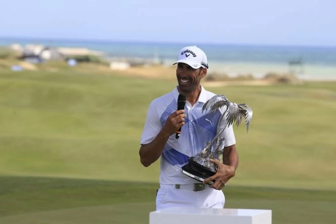 Álvaro Quirós, ganador del Rocco Forte Open. © Golffile | Fran Caffrey