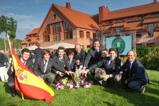 El equipo de España campeón de Europa en 2014. © EGA