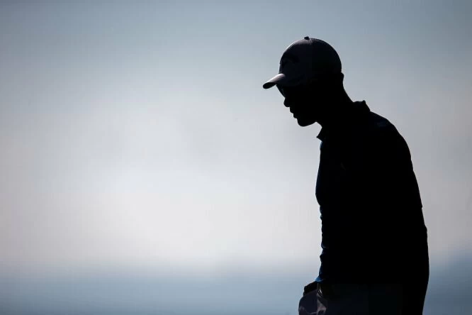 Álvaro Quirós, a contraluz la semana pasada en Sicilia. © Golffile | Fran Caffrey