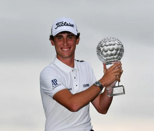 Renato Paratore of Italy holds the winners trophy after winning The Nordea Masters at Barseback Golf & Country Club. (Photo by Stuart Franklin/Getty Images)