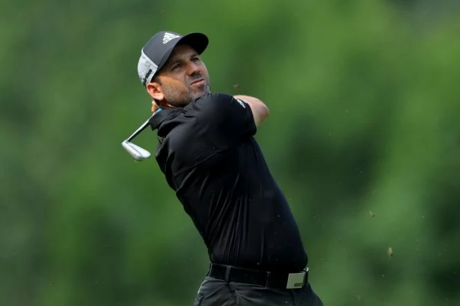 Sergio García durante la tercera ronda en Golfclub Munchen Eichenried. © Twitter European Tour