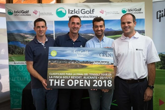 Los ganadores de Tengolf Tour en Izki Golf. © Hugo Alcalde