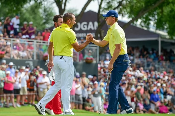 Sergio García jugará con Jordan Spieth y Brooks Koepka las dos primeras rondas en el PGA. © Golffile | Ken Murray
