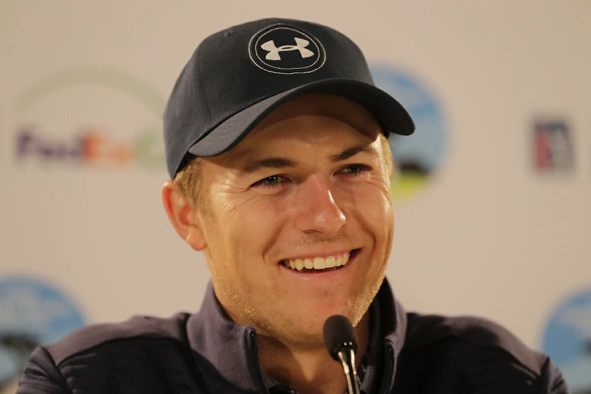 Jordan Spieth, ante los medios. © Golffile | Eoin Clarke Jordan Spieth, ante los medios. © Golffile | Eoin Clarke