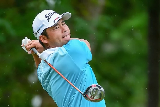 Hideki Matsuyama, hoy en la segunda ronda del PGA Championship. (© Golffile | Ken Murray