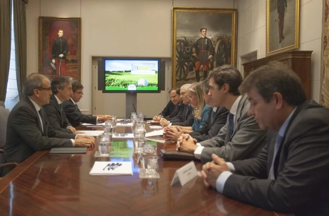 Reunión de la Asociación Española de Campos de golf con el ministro de Fomento. © AECG