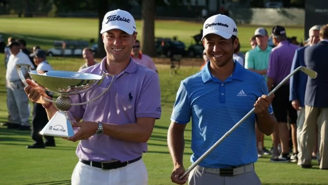 Justin Thomas y Xander Schauffele, los dos grandes vencedores de la Final de la FedEx Cup. © PGA Tour