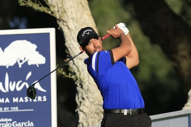 Pablo Larrazabal, hoy durante la segunda ronda del Andalucía Valderrama Masters. © Golffile | Eoin Clarke