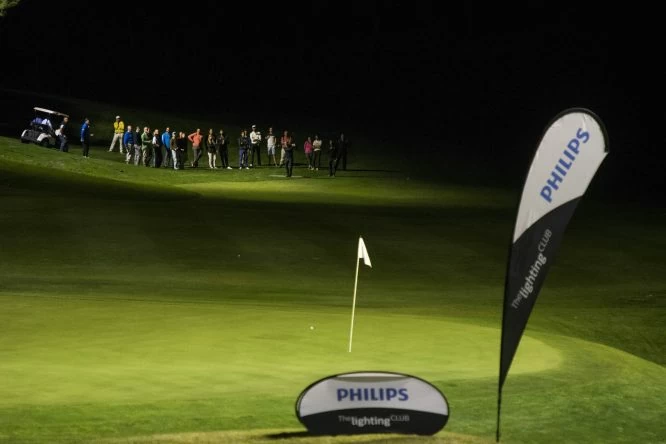 Hoyo iluminado por Philips Lighting en Golf Retamares.