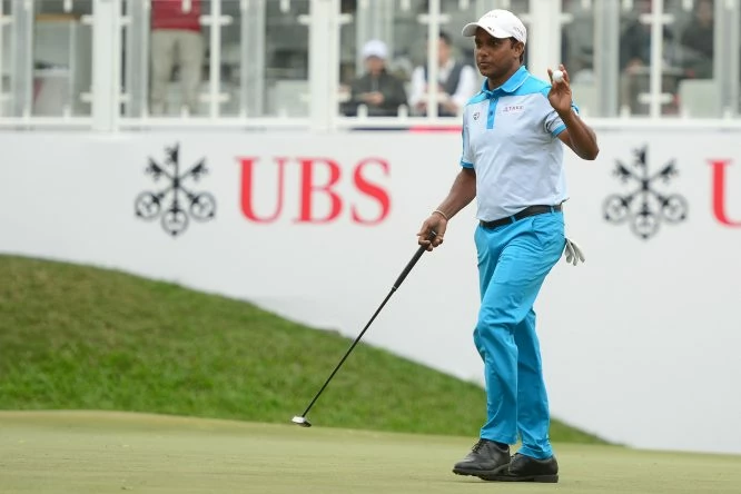 SSP Chawrasia of India pictured during round two of the UBS Hong Kong Open at The Hong Kong Golf Club on November 24, 2017 in Hong Kong, Hong Kong. (Photo by Arep Kulal/Getty Images)