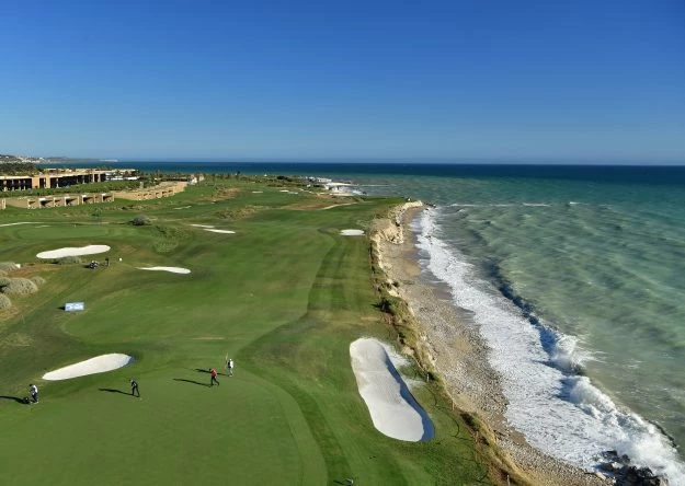 A general view of the 16th hole during the third round of The Rocco Forte Open at The Verdura Golf and Spa Resort on May 20, 2017 in Sciacca, Italy. (Photo by Stuart Franklin/Getty Images)