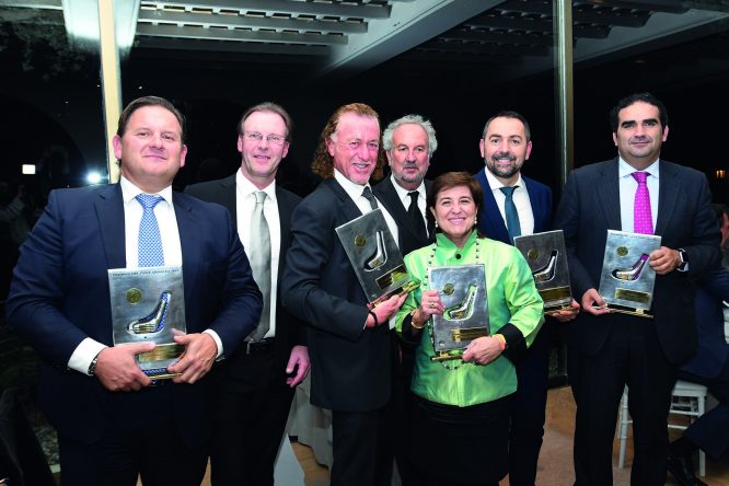 Los premiados en la gala de la revista Andalucía Golf.
