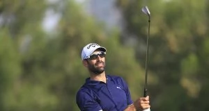 Álvaro Quirós en el Omega Dubai Desert Classic. © Golffile | Thos Caffrey