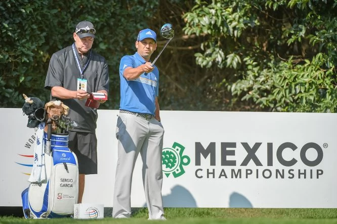 Sergio García, hoy durante la ronda de prácticas del WGC México Championship. © Ken Murray | Golffile