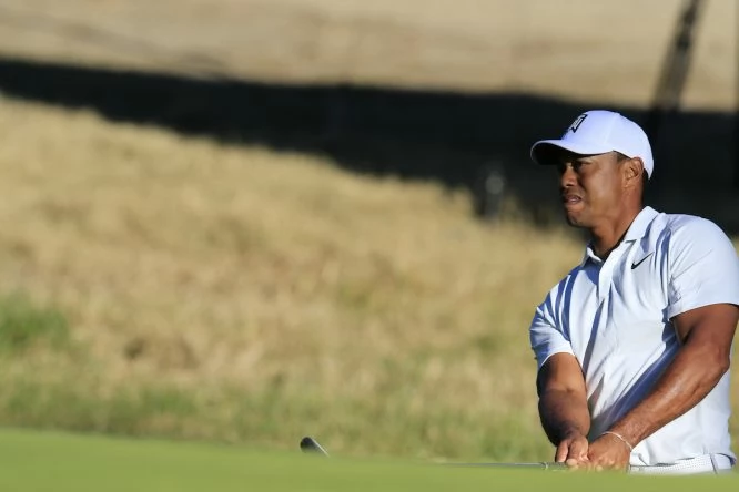Tiger Woods, ayer durante la segunda ronda en el Genesis Open. © Eoin Clarke | Golffile