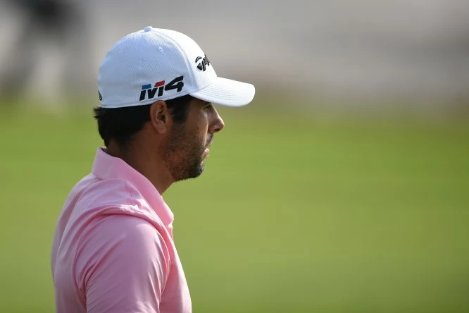 Adrian Otaegui of Spain looks on during the second round of the Commercial Bank Qatar Masters at Doha Golf Club on February 23, 2018 in Doha, Qatar. (Photo by Tom Dulat/Getty Images)