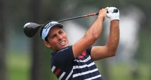 Carlos Pigem en la segunda ronda en Saujana Golf. © Golffile | Thos Caffrey