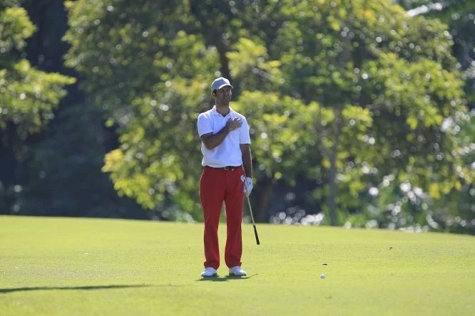 Jorge Campillo durante la tercera ronda en Saujana Golf. © Golffile | Thos Caffrey