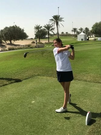 Blanca Fernández, durante el torneo en Doha la semana pasada. © EGA