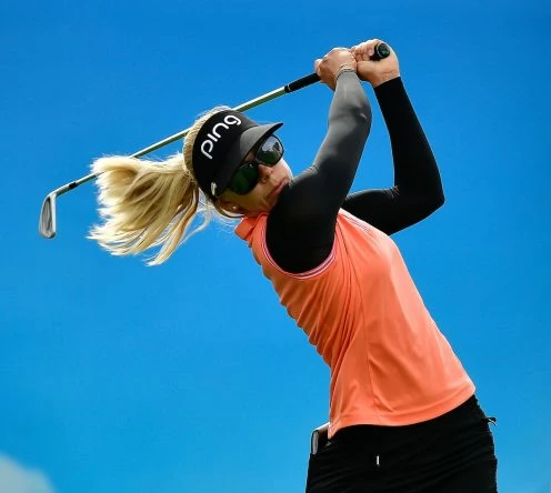 Pernilla Lindberg, durante la tercera ronda del ANA Inspiration. © Golffile | Bruce Sherwood