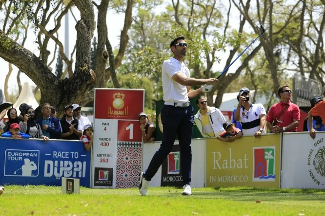 Álvaro Quirós en la ronda final del Trofeo Hassan II. © Golffile | Phil Inglis