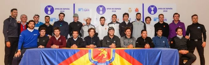 Jugadores españoles en el Open de España 2018. © José Salto