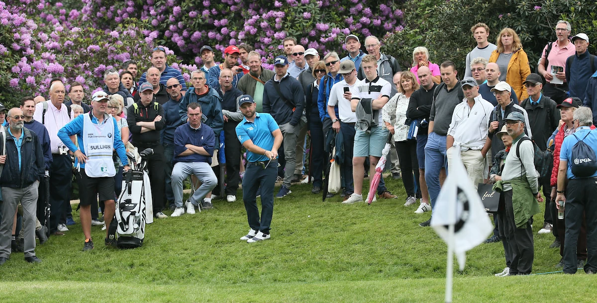 Andy Sullivan en la primera ronda del BMW PGA Championship © Golffile | Thos Caffrey