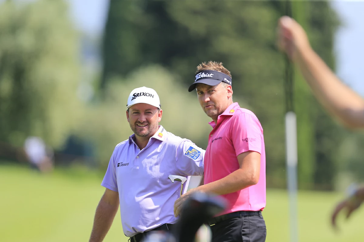 Ian Poulter y Graeme McDowell. © Golffile | Eoin Clarke