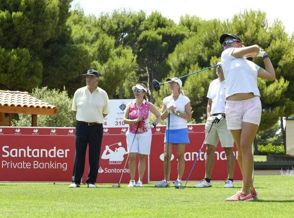 Camilla Hedberg en la primera jornada del Santander Golf Tour en La Peñaza.