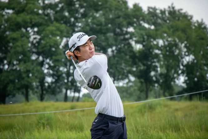 Michael Kim, ayer en la tercera ronda del John Deere Classic. © PGA Tour