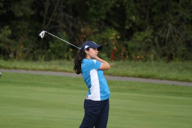 La italiana Alessia Nobilio es la mejor del Mundial Junior a falta de 18 hoyos. © Golf Canada | Golf Ontario