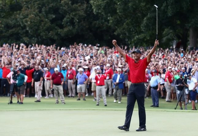 Tiger Woods celebra su victoria. © PGA Tour
