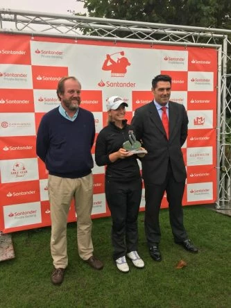 Laura Gómez, ganadora del Santander Golf Tour de Neguri.