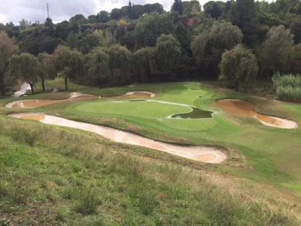El Club de Golf Barcelona tras las intensas lluvias caídas en los últimos días. © Adolfo Juan Luna