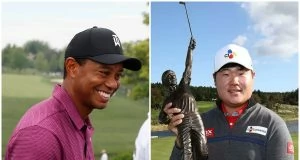 Tiger Woods. © Golffile | Brian Spurlock Sungjae Im. © Twitter Web.com