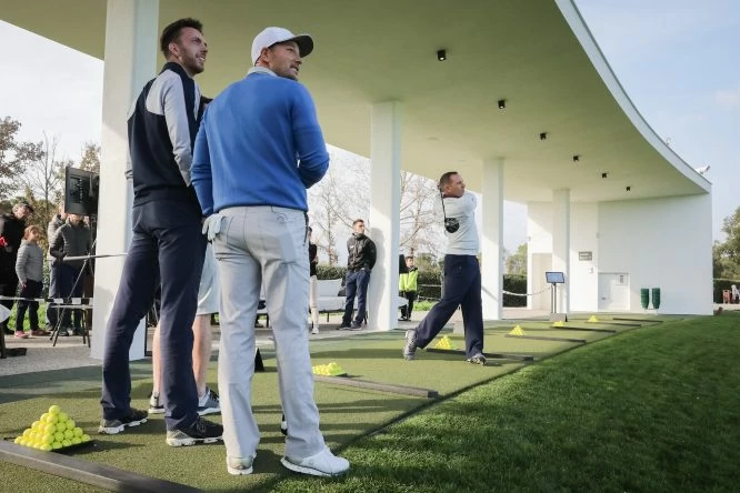 Sergio Garcia inaugura la nueva instalación The Golf Hub © David Borrat | Diari Ara