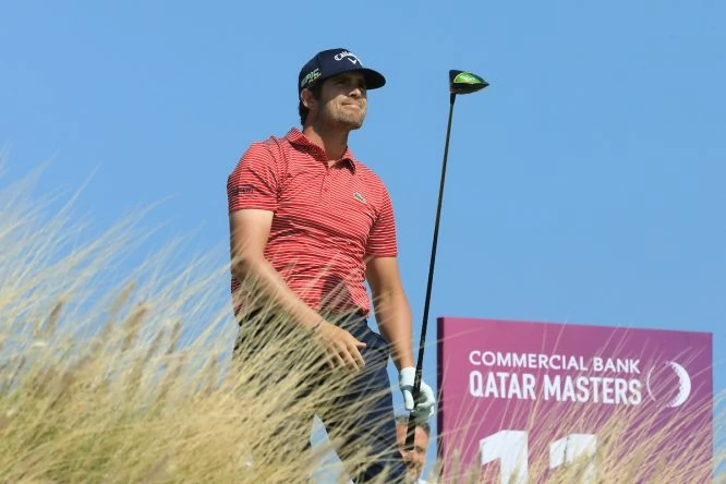 Nacho Elvira durante la jornada final del Qatar Masters. © Golffile | Phil Inglis