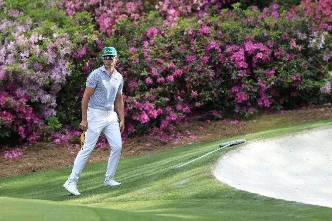 Rafa Cabrera Bello, durante la primera vuelta del Masters de Augusta. © Golffile | Fran Caffrey