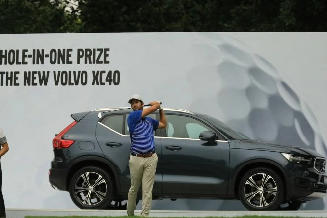 Jorge Campillo durante la primera jornada del Volvo China Open. © Golffile | Phil Inglis