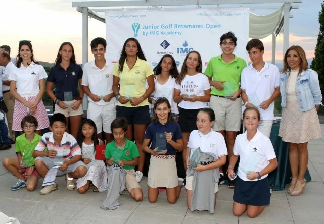 Ganadores del Junior Golf Retamares Open by IMG Academy en 2018.