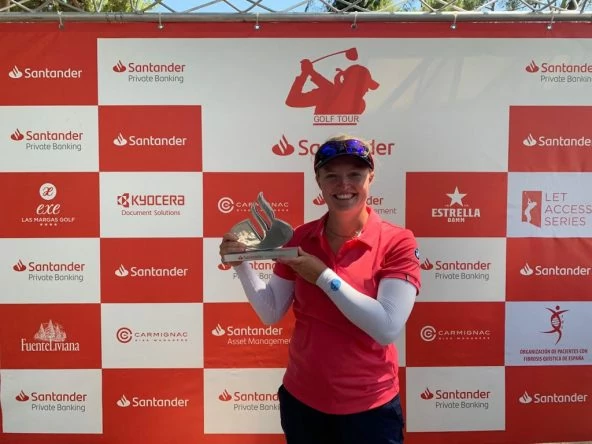 Manon de Roey, ganadora del Santander Golf Tour LETAS Valencia.