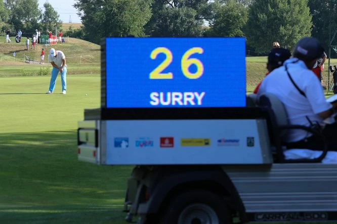Steve Surry (ENG) during the final round of the Shot Clock Masters played at Diamond Country Club, Atzenbrugg, Vienna, Austria. 10/06/2018 Picture: Golffile | Phil Inglis All photo usage must carry mandatory copyright credit (© Golffile | Phil Inglis)
