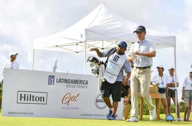 Patrick Flavin durante la segunda ronda del Bupa Match Play en Playa Paraíso Golf Club. © Enrique Berardi/PGA TOUR