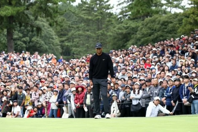 Tiger Woods en la primera jornada del ZOZO Championship. © PGA Tour