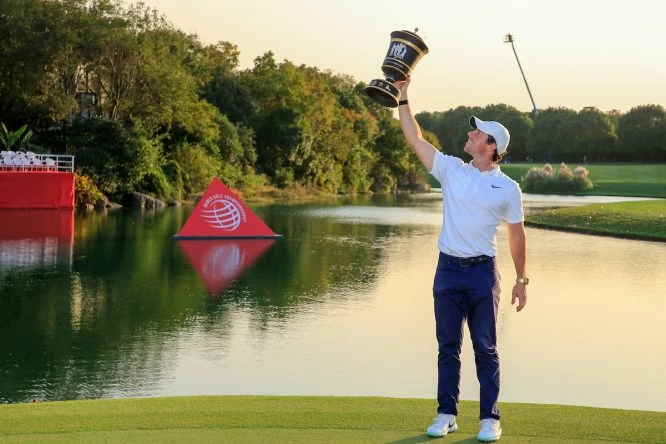 Rory McIlroy, ganador del WGC HSBC Champions 2019. © Golffile | Fran Caffrey